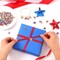 110Pcs Independence Day Charms, Patriotic Charms 4th of July Red White Blue Charm American Flag Charm for Bracelets Necklaces Earrings Making